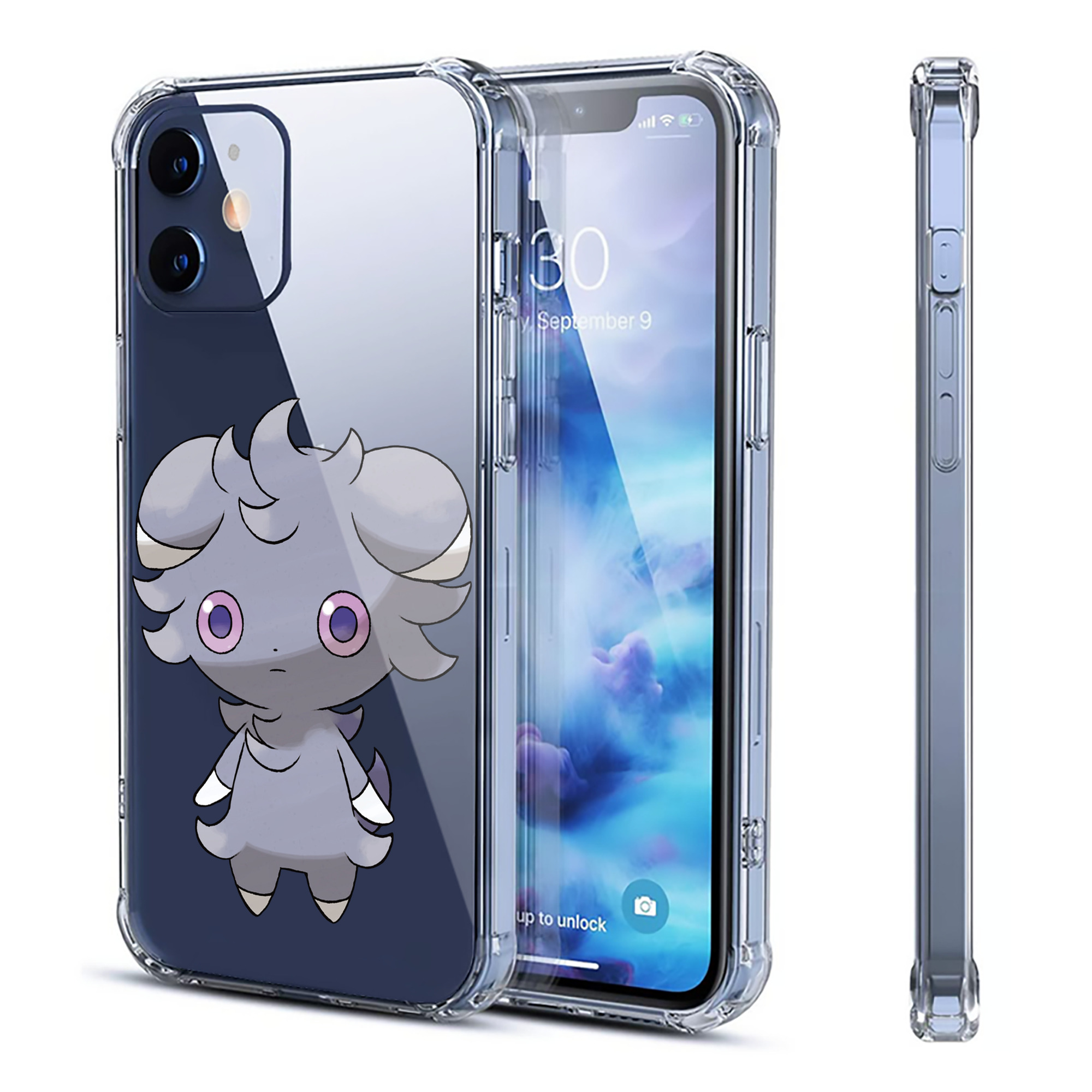 （画像用） ポケットモンスター Pokémon 【iPhone 12シリーズ対応】透明スマホケース（クリアソフトケース）